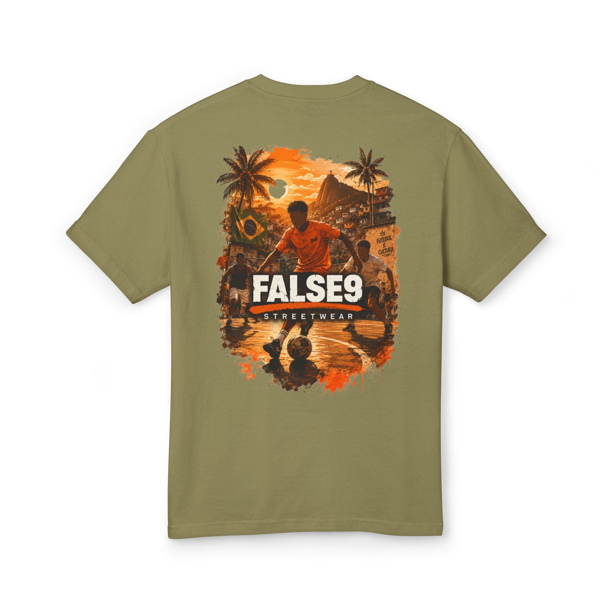 Futebol É Cultura Graphic T-Shirt, Brazil-Inspired Football Streetwear Tee