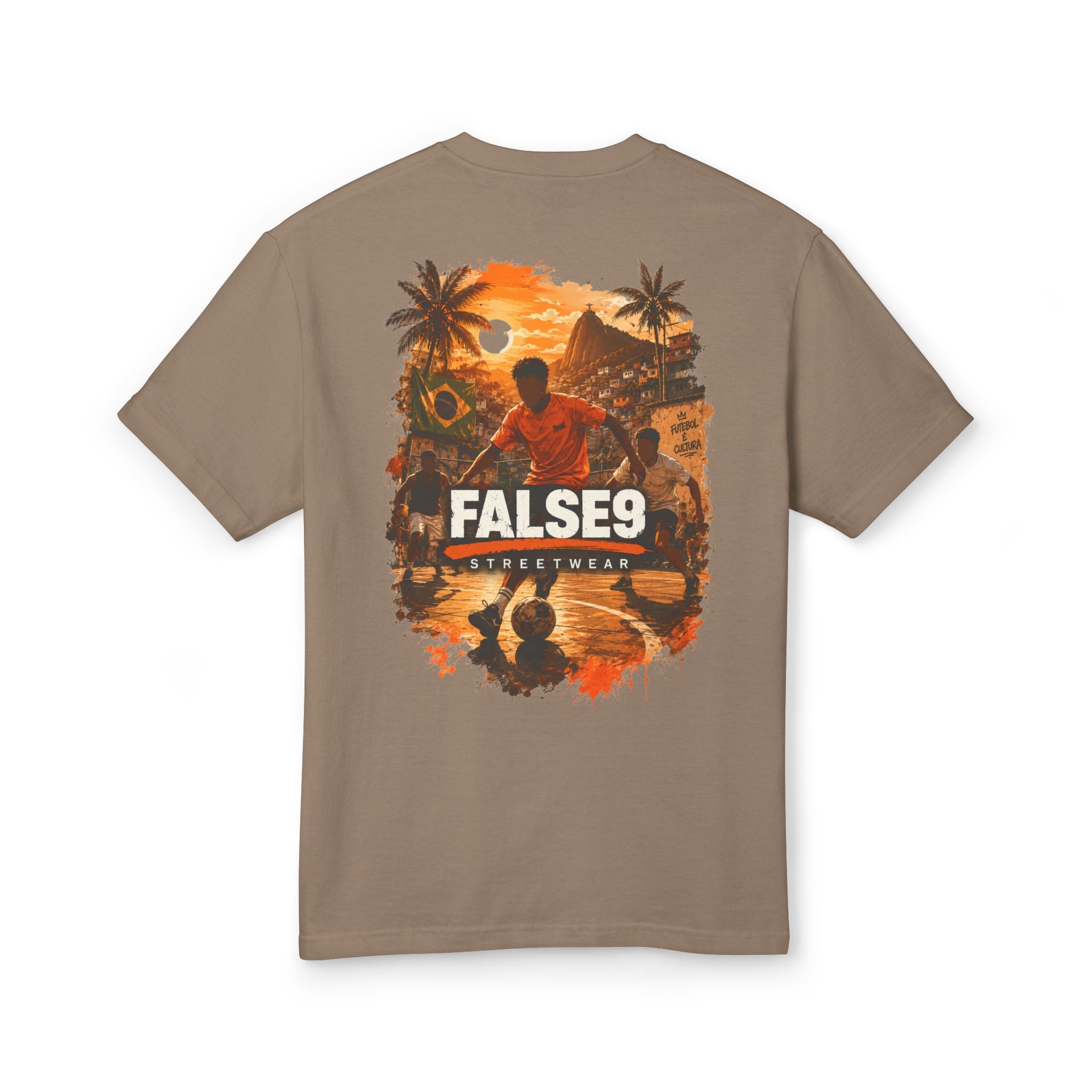 Futebol É Cultura Graphic T-Shirt, Brazil-Inspired Football Streetwear Tee